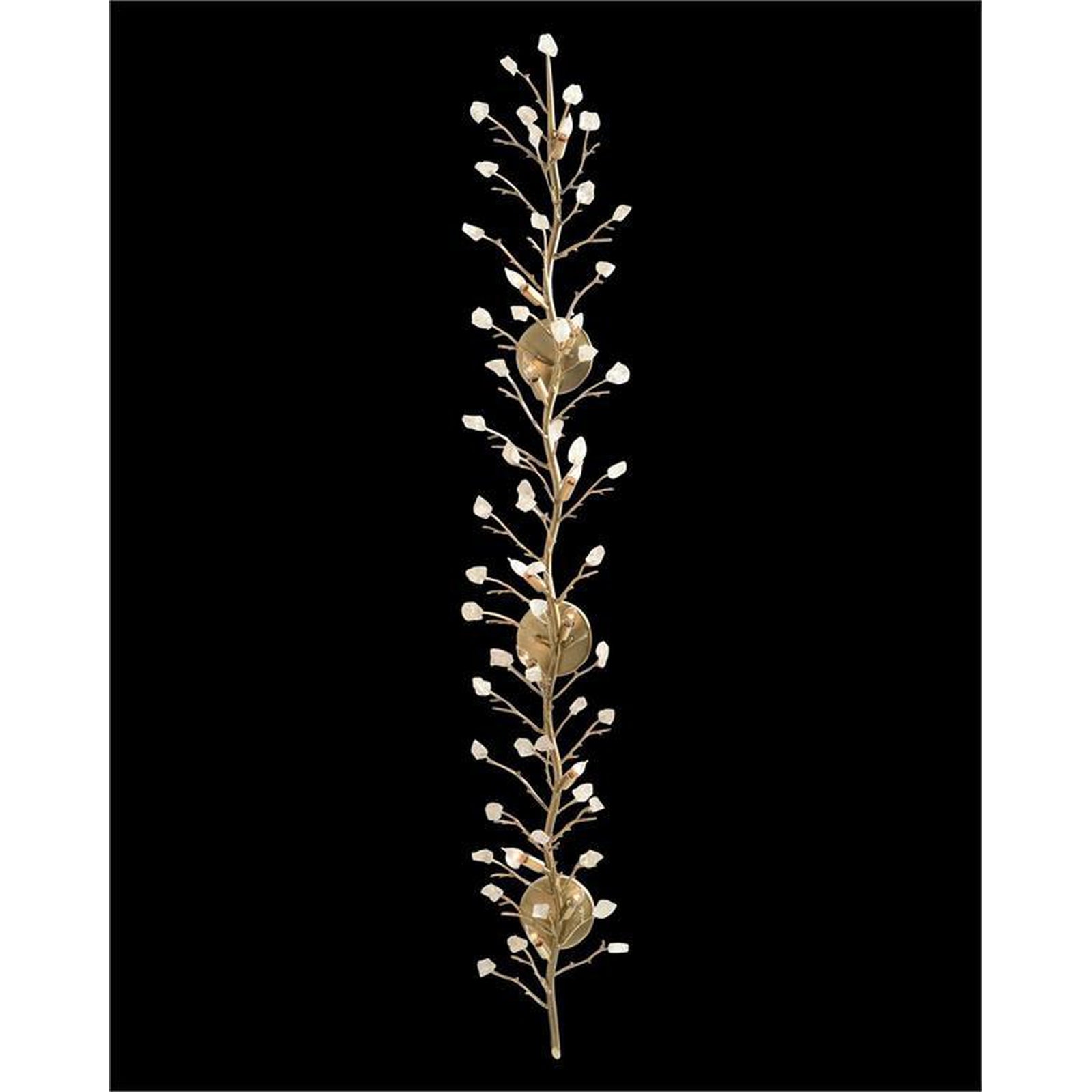 12-Light Quartz Branch Wall Light / Default Title