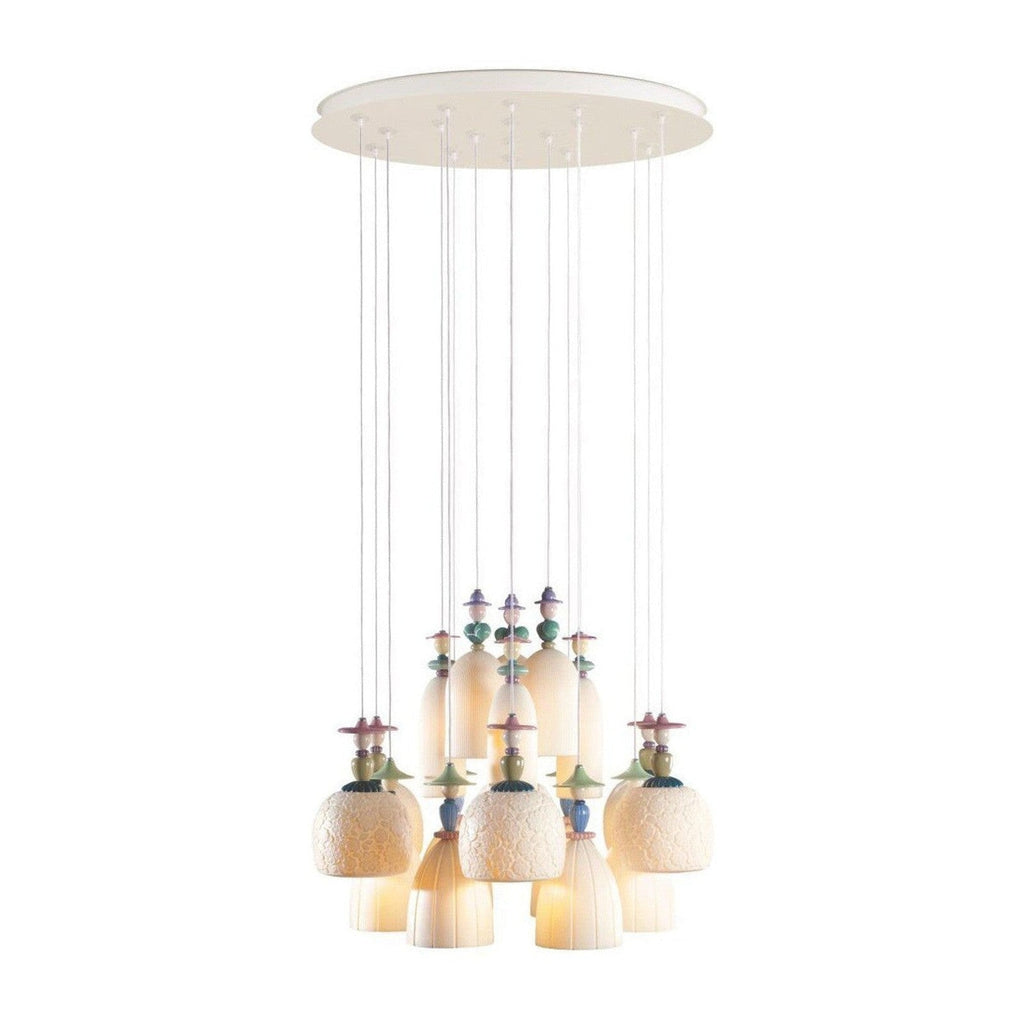 18-Light Porcelain Tulip Chandelier / Default Title