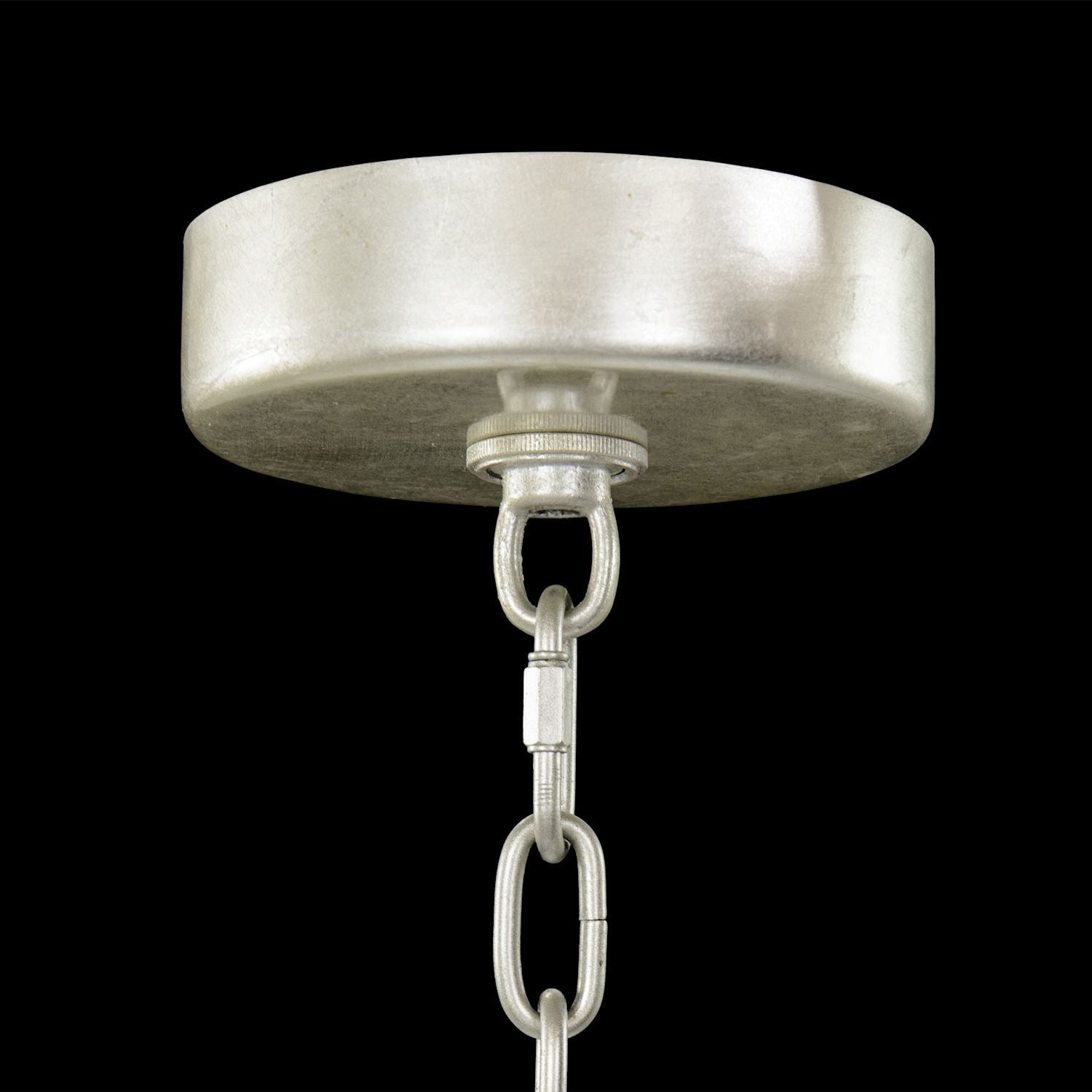 21-Light Magnolia Glass Chandelier