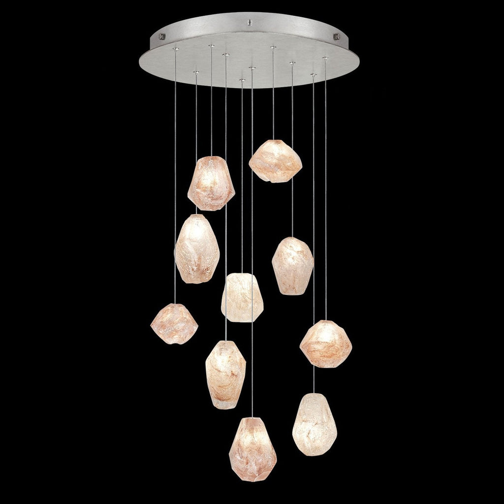 22-Inch Natural Quartz Glass Pendant Light