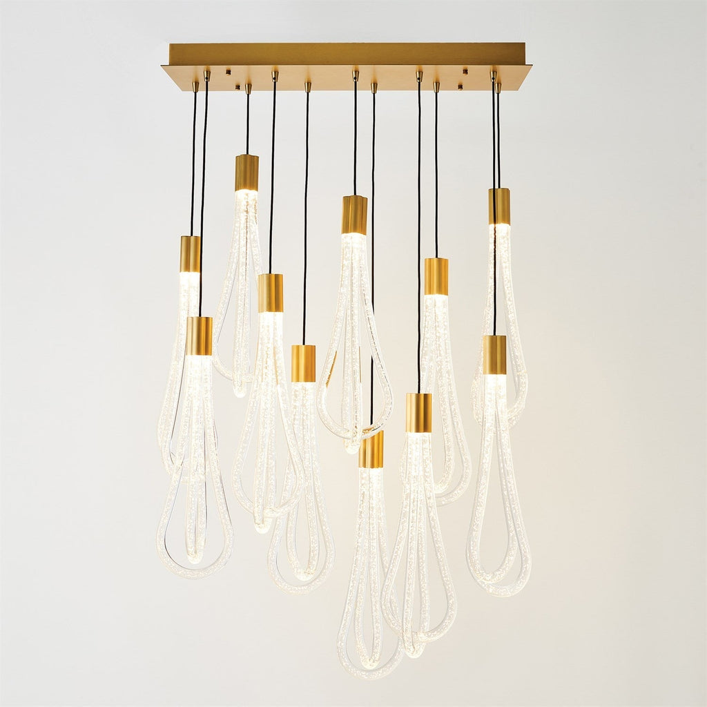 22-Light Adjustable Raindrop LED Chandelier / Default Title