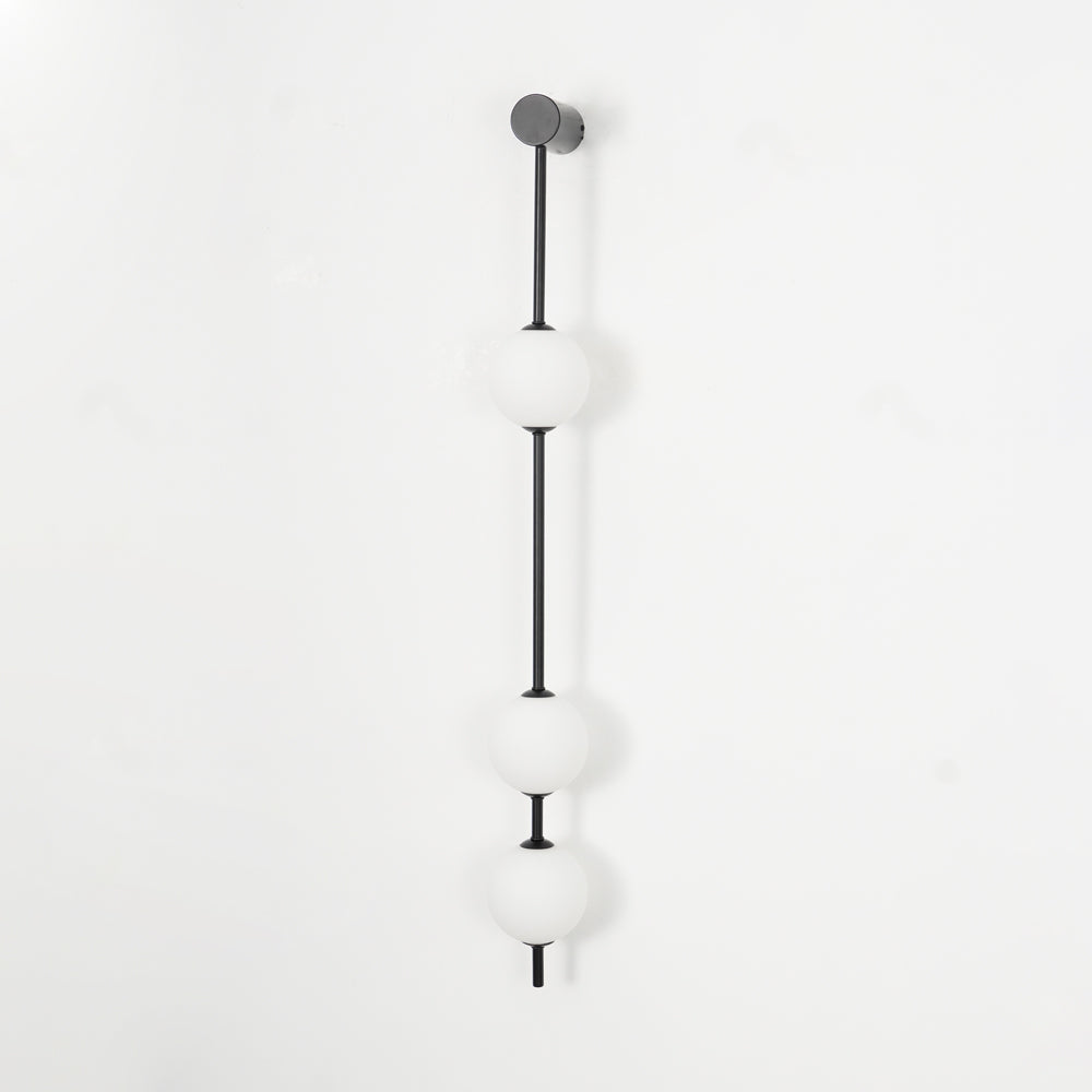 3-5 Light Vertical Globe Wall Light