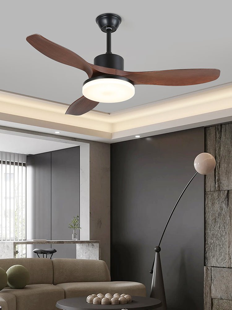 48/52-Inch Wood Blade Ceiling Fan Light