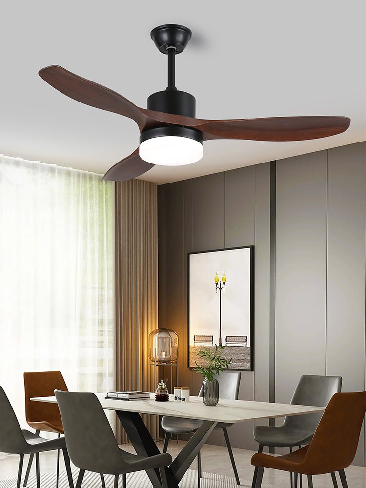 48/52-Inch Wood Blade Ceiling Fan Light