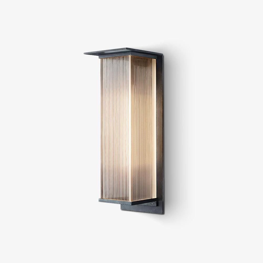 Black Box Outdoor LED Wall Light / L 7.7″ x W 7.1″ x H 20.1″ / L 19.5cm x W 18cm x H 51cm / Model A: Wired Version / Warm Light