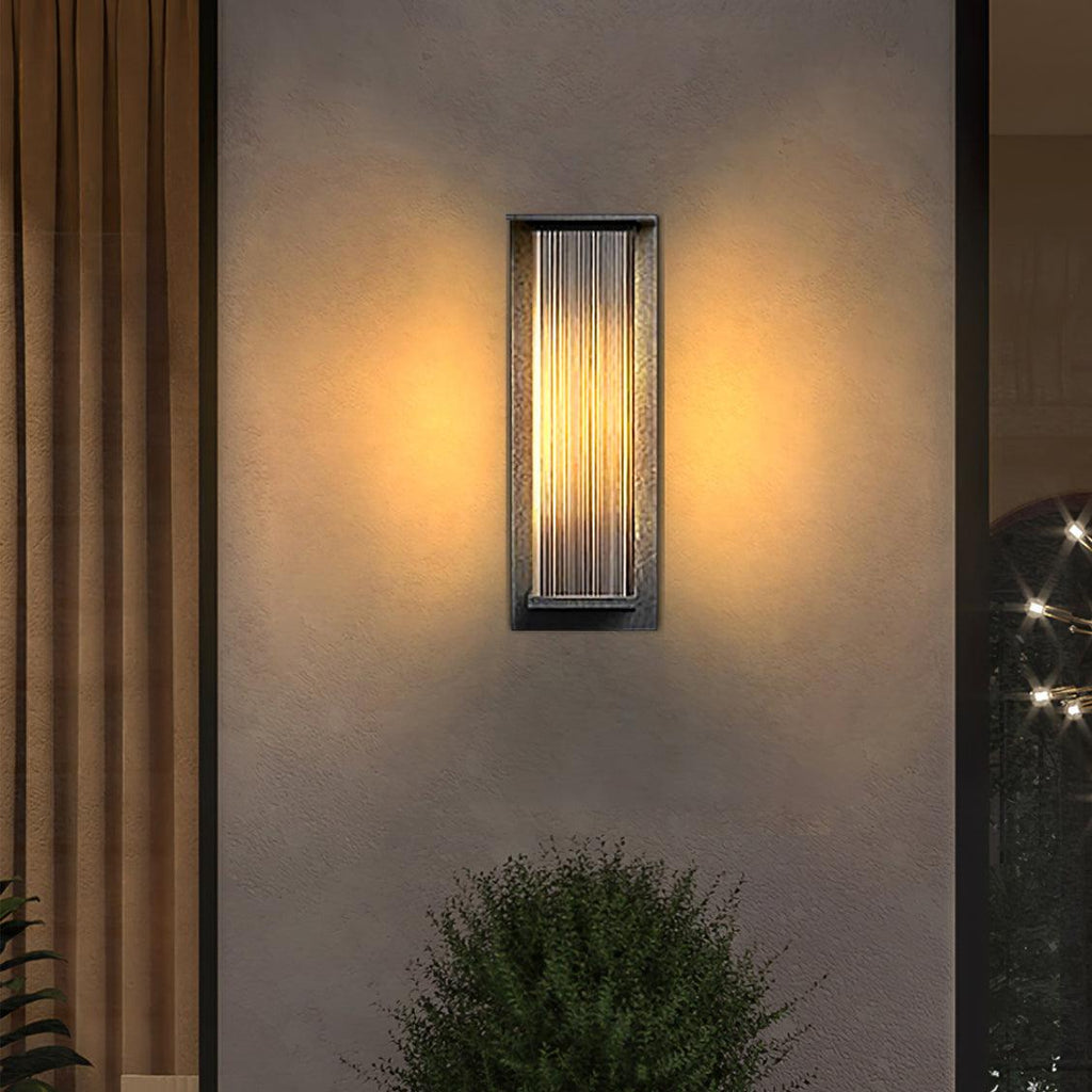 Black Box Outdoor LED Wall Light / Set of 2 / Model A: Wired Version / Warm Light