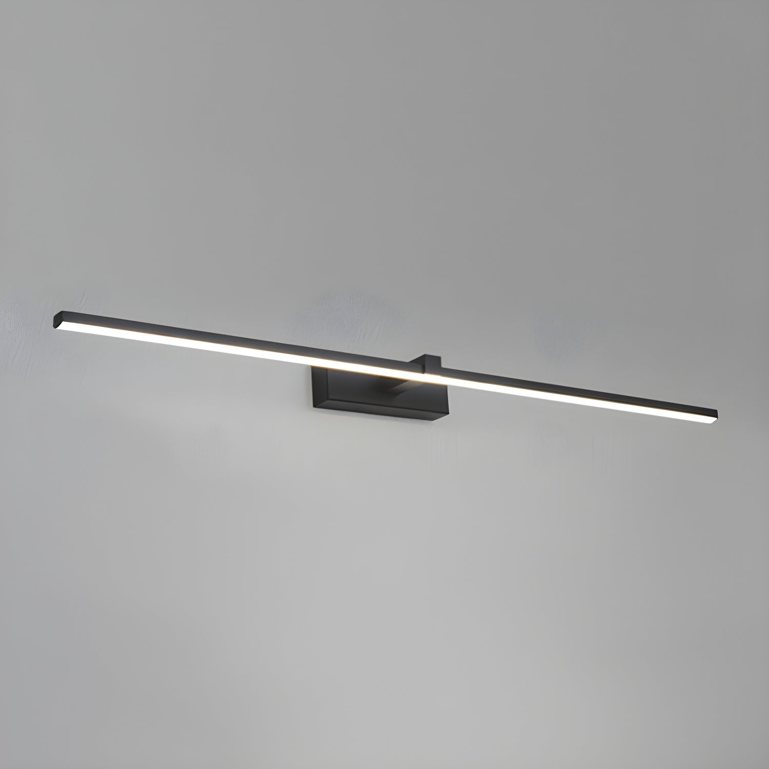 Black Linear LED Mirror Wall Light