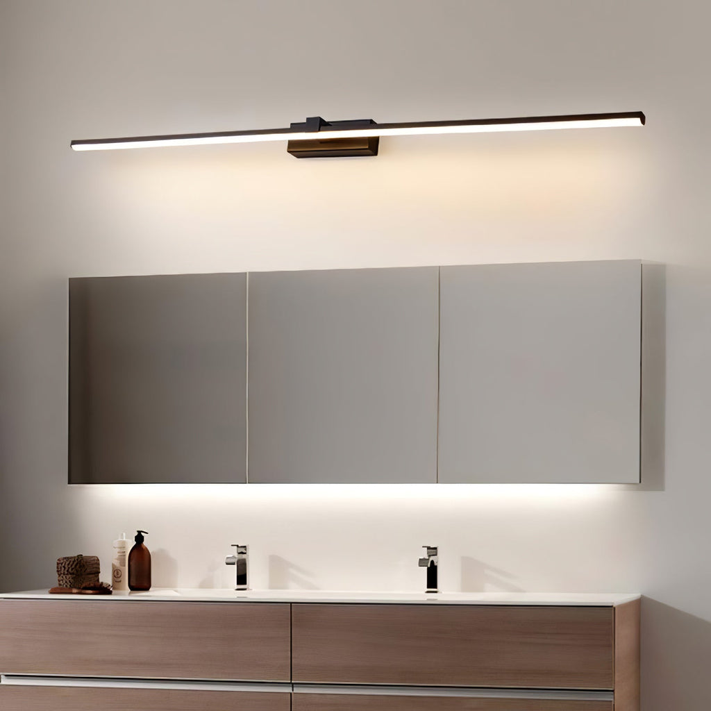 Black Linear LED Mirror Wall Light