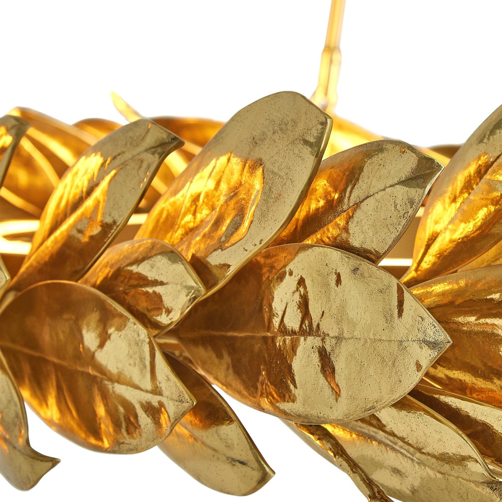 Cast Brass Laurel Wreath Chandelier