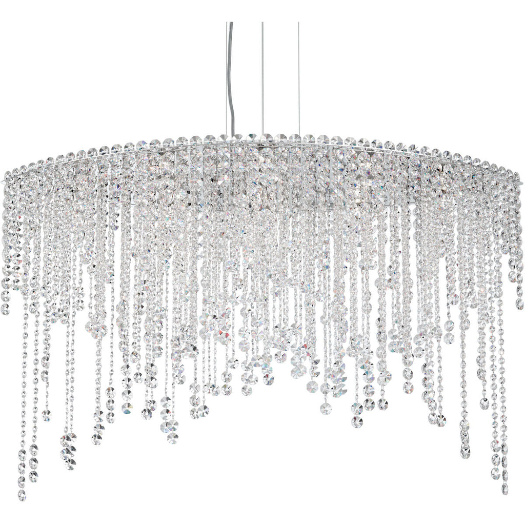 Crystal Strand Linear Pendant Light