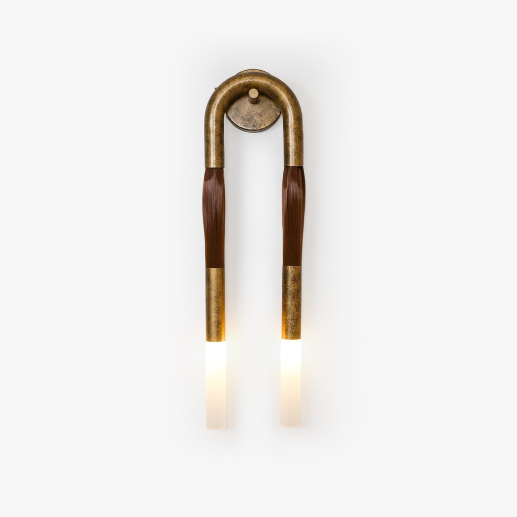 Tassel Glass Wall Light / ∅ 6.3″ x H 25.6″ / Dia 16cm x H 65cm / Brass / 1 Piece